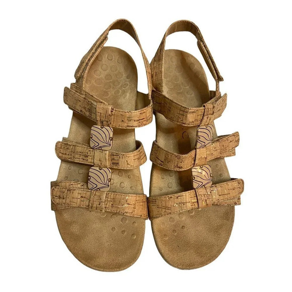 Vionic Amber Gold Cork Sandal- size 8 - Picture 2 of 8